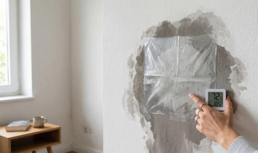 Kommt die Feuchtigkeit aus der Wand oder aus der Luft?