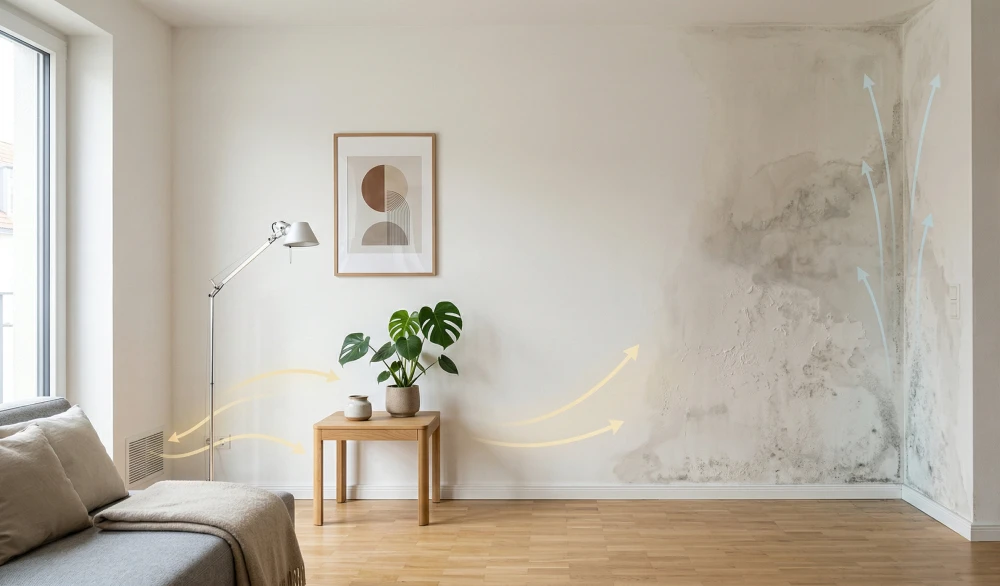 Schimmel dauerhaft entfernen: Warum Farbe nicht reicht