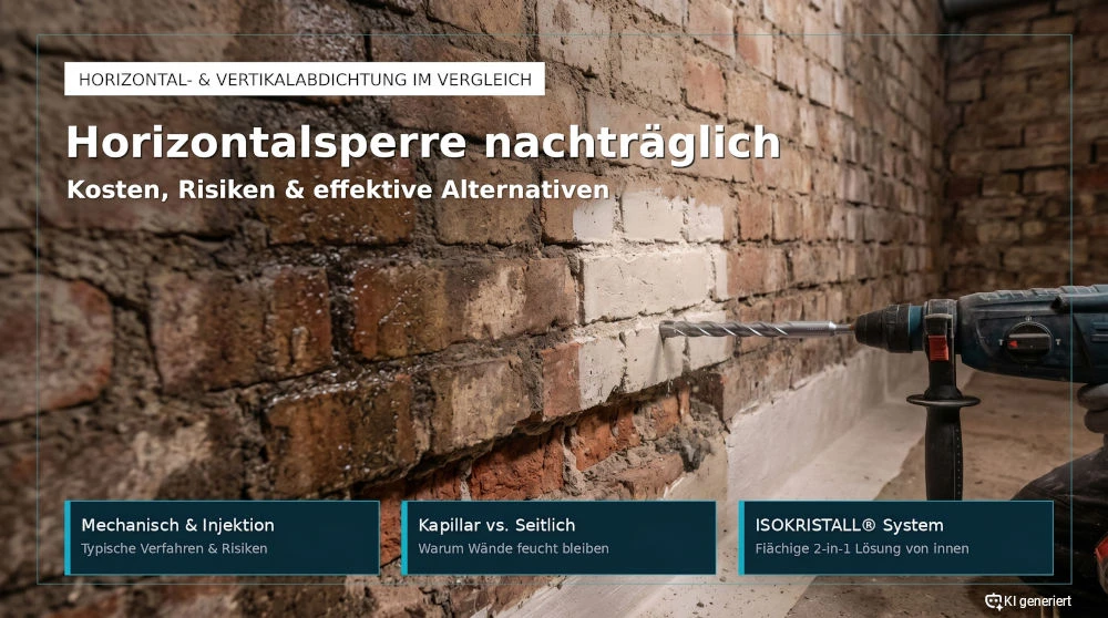 Horizontalsperre nachträglich: Kosten, Risiken und bessere Alternative